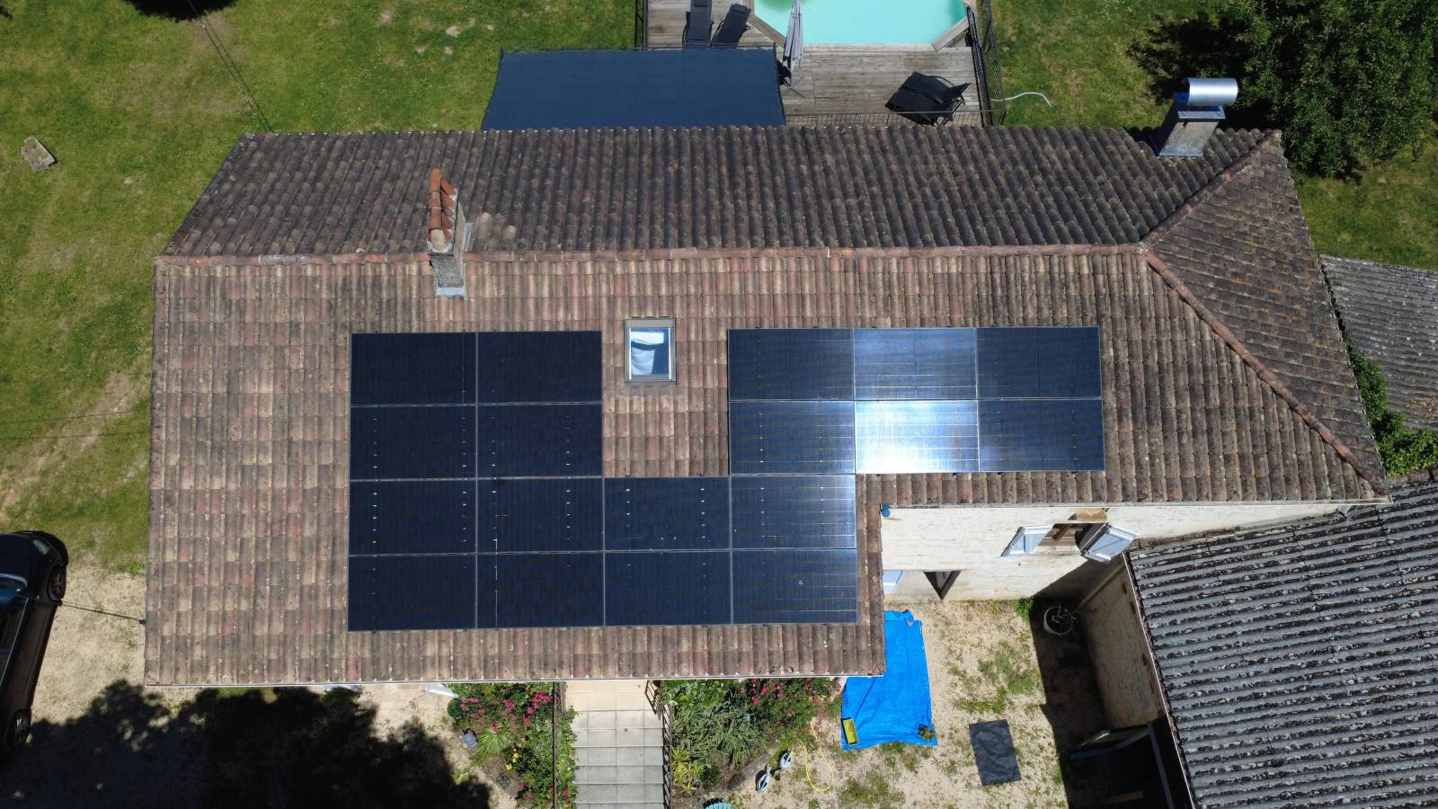 Installation 9kwc DUALSUN près de Agen dans le Lot-et Garonne 