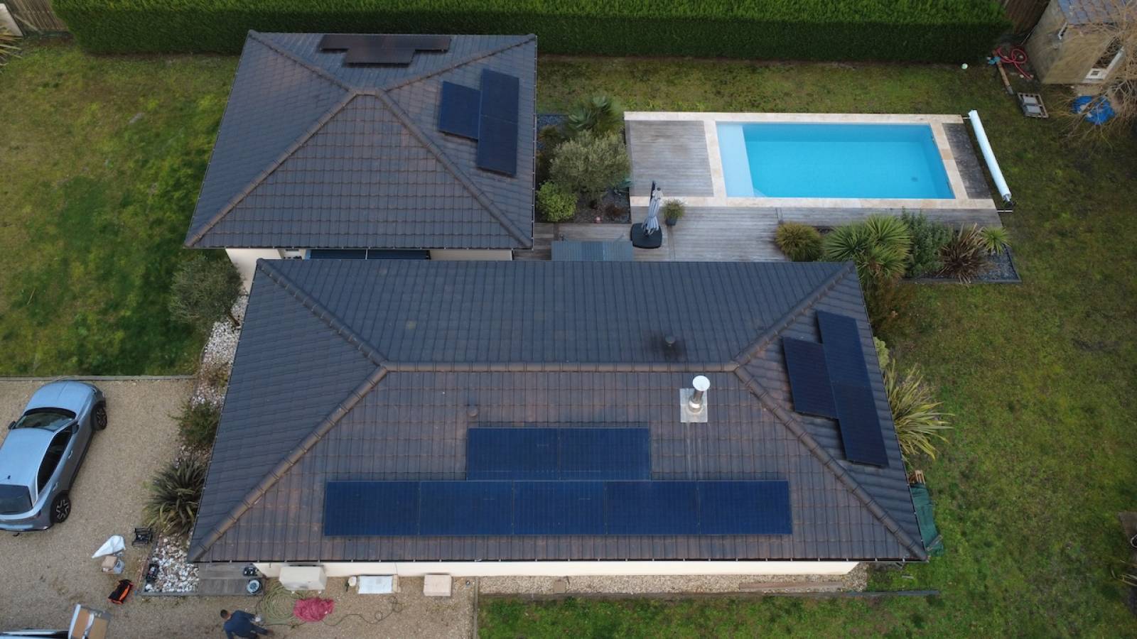 Installation solaire à Mios en Gironde 