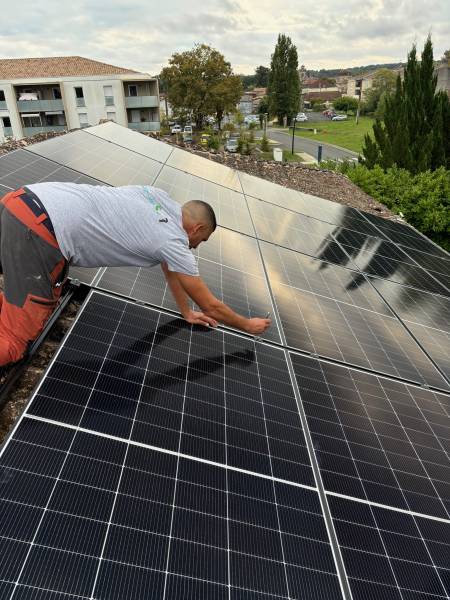 Installation photovoltaïque de 30kwc à Bazas proche Bordeaux en Gironde 