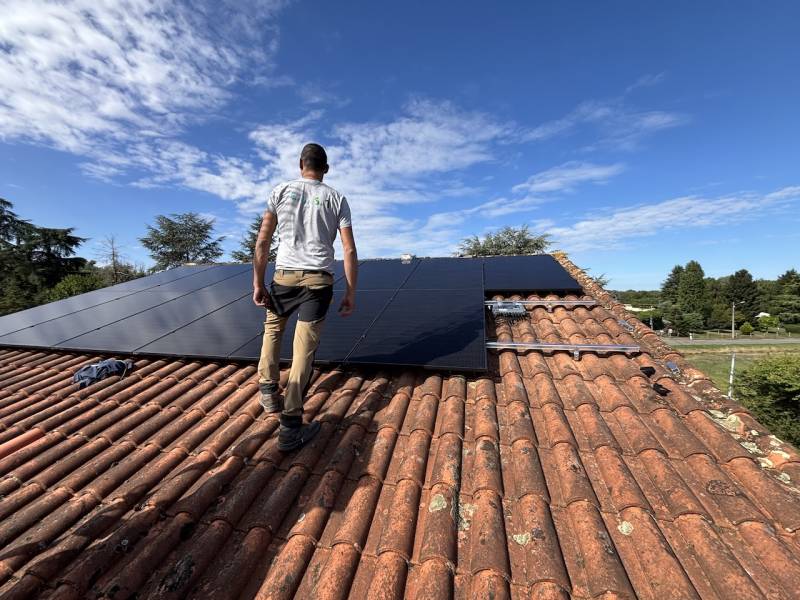 Installation en cours de réalisation proche de Saint-Emilion 