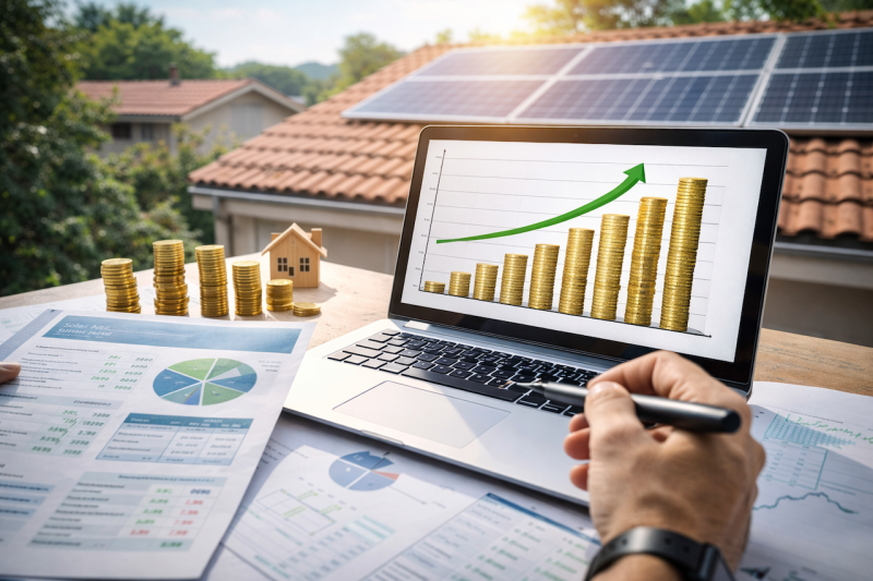 Rentabilité solaire à Merignac 